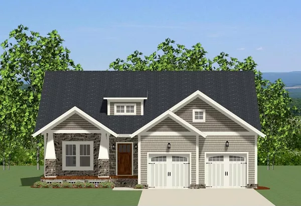 image of bungalow house plan 9651